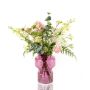 Bouquet estivo artificiale KEONA, rosa-bianco, 60cm, Ø40cm