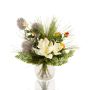 Bouquet invernale artificiale KEONA, rosa-bianco, 45cm, Ø40cm