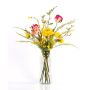 Bouquet artificiale primaverile PRIMAVERA, giallo-rosa-bianco, 75cm, Ø45cm