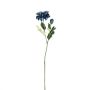 Ramo decorativo di zinnie GUNDISINE, Eco Collection, blu reale, 65 cm, Ø 9 cm