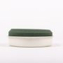 Vaso rotondo con base umida OKIDA per composizioni floreali, verde-bianco, 4,5 cm, Ø 13 cm
