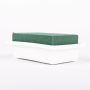 Base rettangolare per fiori freschi MOMOKO per composizioni floreali, verde-bianco, 12,5x8,5x4,5 cm