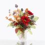Bouquet artificiale autunnale HELENA, girasole, rosso, 40cm, Ø35cm