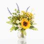Bouquet artificiale autunnale HELENA, girasole, giallo, 40cm, Ø35cm