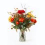 Mazzo autunnale artificiale HELIANTA, arancio-marrone, 40cm, Ø30cm