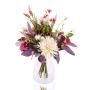 Mazzo di fiori artificiali KALOU con cactus, viola-bianco-salmone, 45 cm, Ø 35 cm