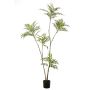 Albero artificiale di mogano KLEANA, tronchi artificiali, verde, 180 cm