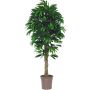 Mango finto MIMITICO, tronchi naturali, verde, crossdoor, 175 cm - Made in Italy