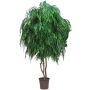 Salice piangente artificiale NADESCHA, tronchi naturali, verde, crossdoor, 250 cm - Made in Italy
