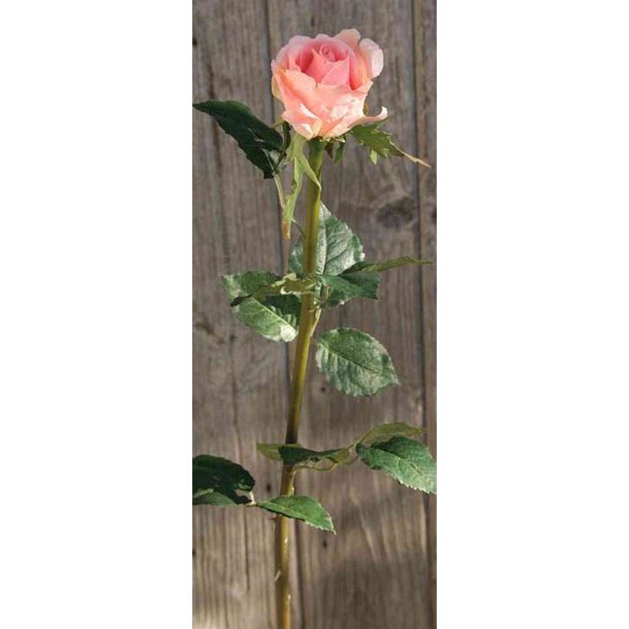 Rose artificiali color crema 3 pezzi 48 cm Fiori tessili
