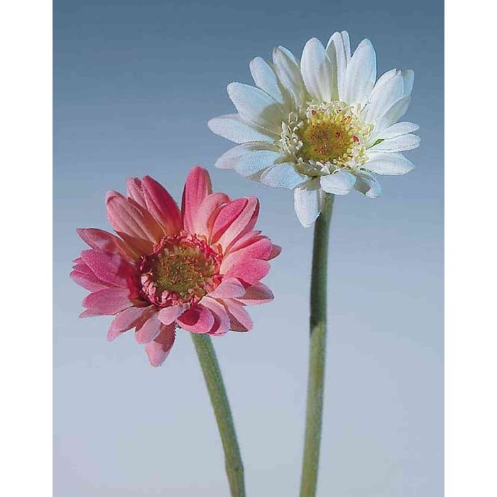 Fiori artificiali, 7 pezzi, gerbera artificiale, margherite con stelo