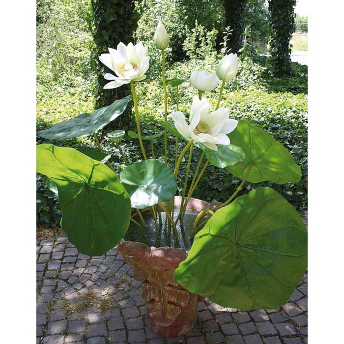 Fiori Di Loto Galleggianti Finti - 5 Pezzi Per Stagni E Decorazioni - Foto 7