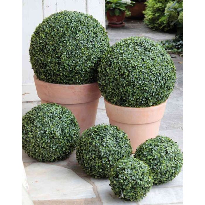 Palla Topiaria Artificiale Bosso - Decorazione Verde UV Resistant, Per Interni Ed Esterni - Foto 6