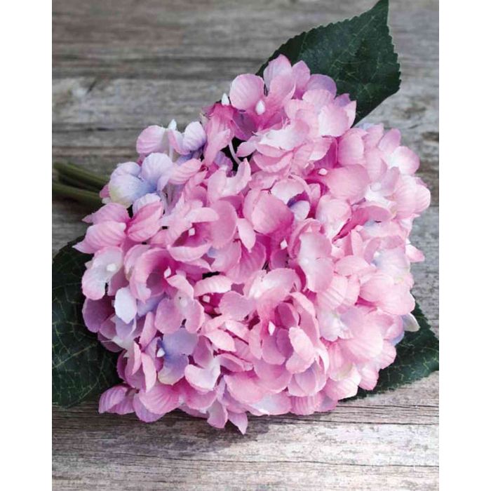 Bouquet di ortensie artificiali LILLIE, rosa-blu, 20cm