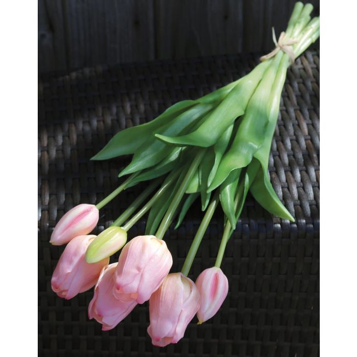 Bouquet di tulipani finti LONA, rosa, 50cm, Ø20cm
