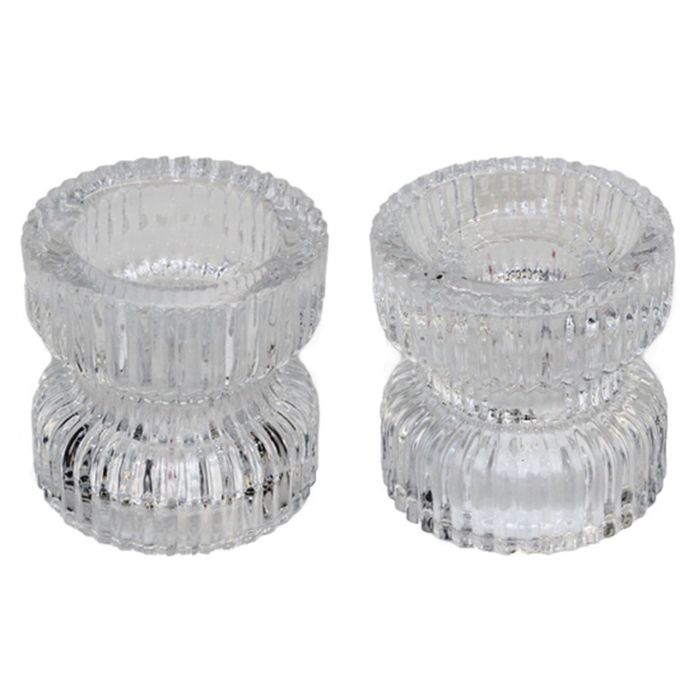 Portacandele Boltze Marilu - Set 4 Pezzi Grigio, Bicchieri Decorativi Per Tea Light, Ø8cm - Foto 9