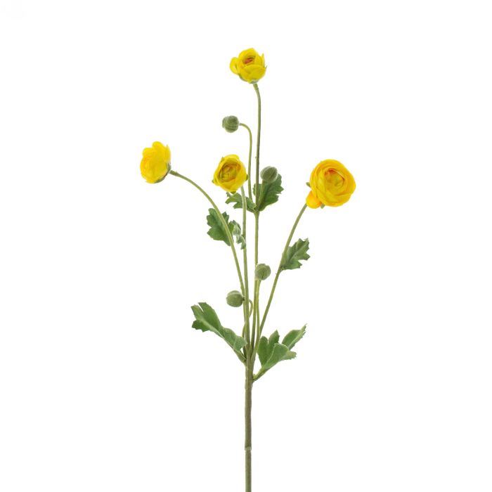 Ranuncolo artificiale LAYLA, crema-rosa, 40cm