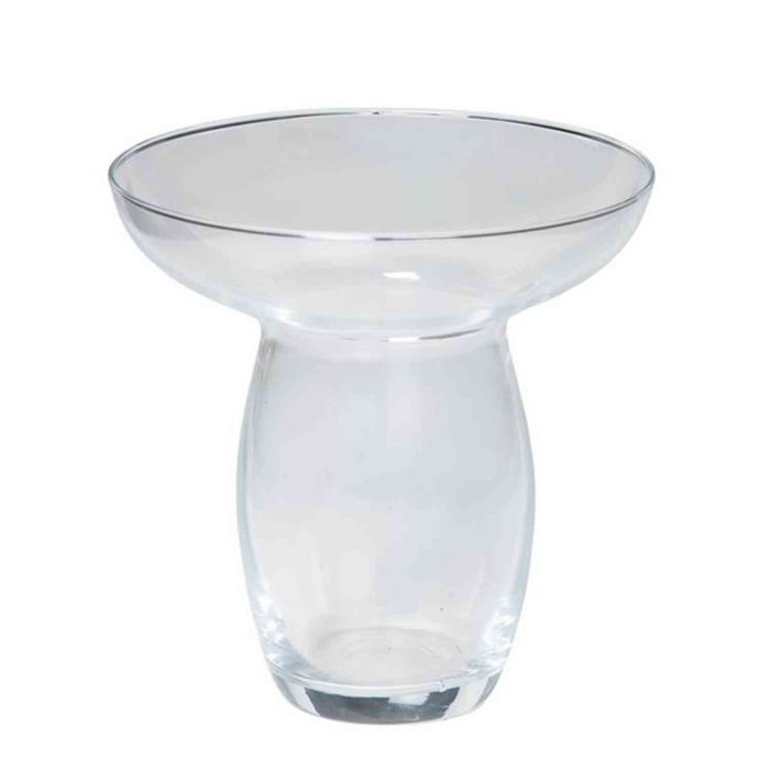 Vaso da pavimento in vetro ANNA EARTH, imbuto/rotondo, trasparente, 30 cm, 22 cm