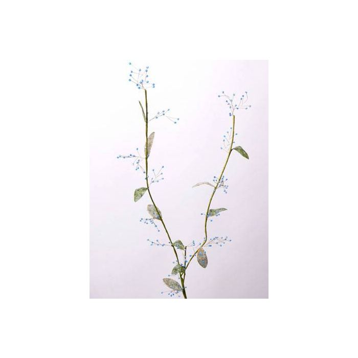 Ramo Finto Di Camelia Rania | Artificiale Grigio 95cm | Decorazione Floreale Moderna - 2
