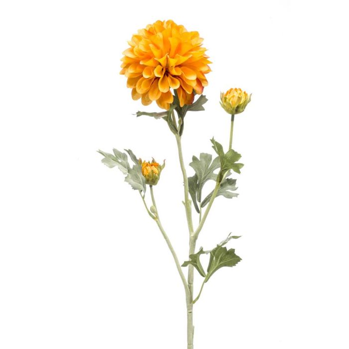Dalia Artificiale Set 3 Pezzi - Fiori Decorativi 71 Cm, Seta, Per Casa E Matrimoni, Senza Manutenzione - Foto 8
