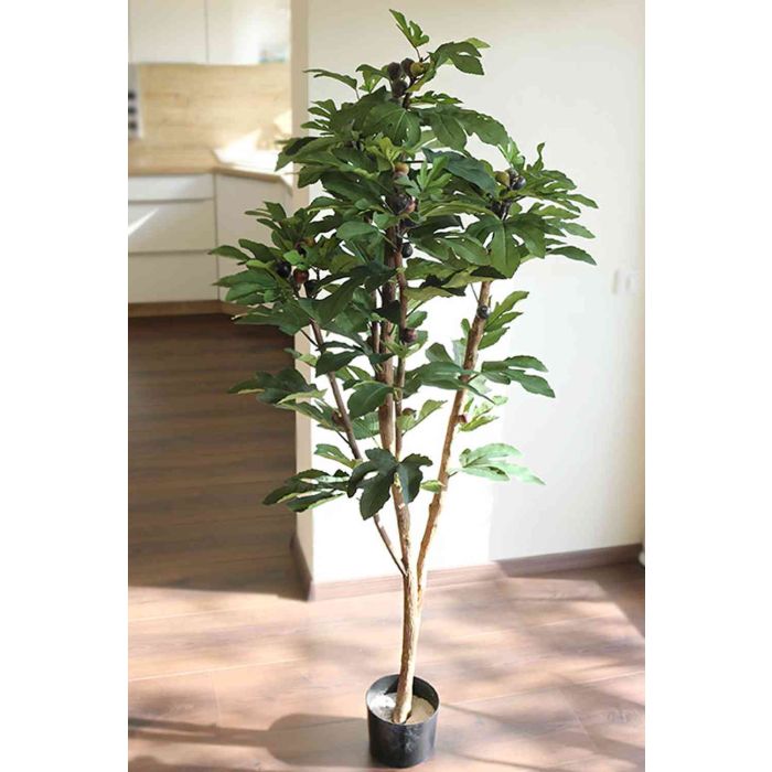 Albero Di Fico Artificiale 1,8 Metri Con Vaso - Pianta Finta Per Interni, Ufficio E Portico