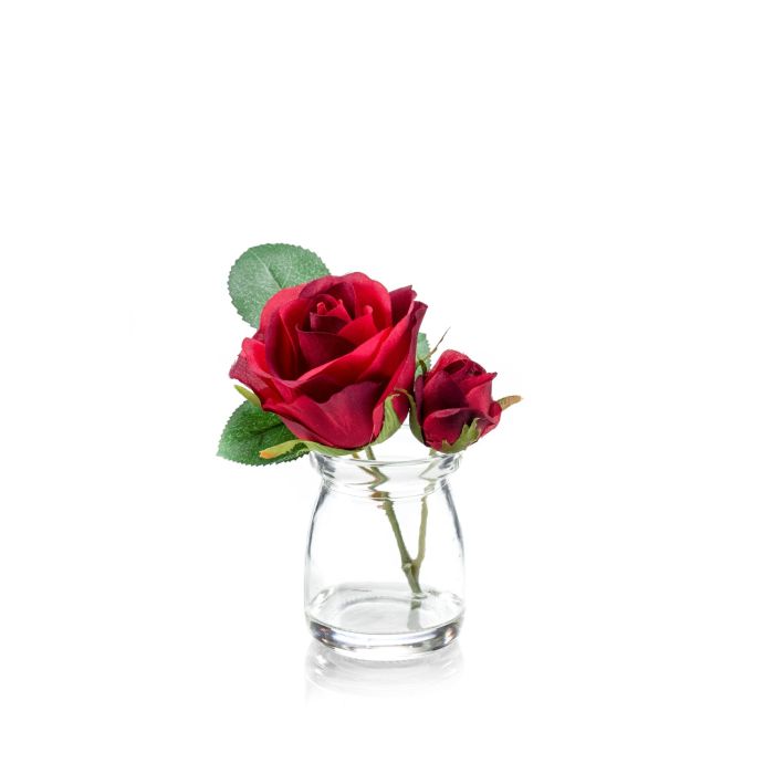 Rosa artificiale BRINA, rosso, 70cm