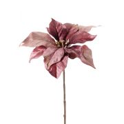 Poinsettia di velluto SHEBA, rosa antico, 55cm, Ø23cm