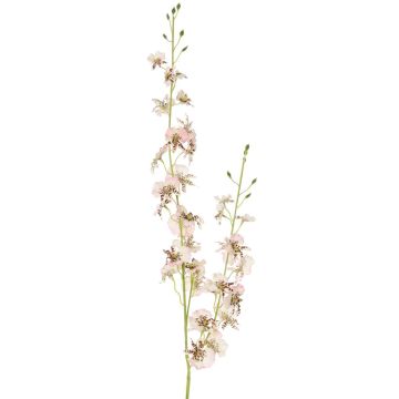 Ramo di orchidea Oncidium artificiale TALIAH, bianco-rosa, 85 cm