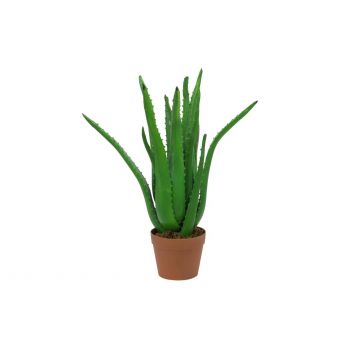Aloe di plastica KOLJA, verde, 65cm, Ø30cm