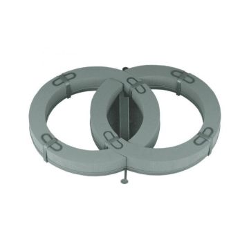 OASIS Schiuma umida Auto Fedi nuziali JANIJA, decorazioni per matrimoni, con ventosa, base in plastica, verde, 57x39x7,5 cm
