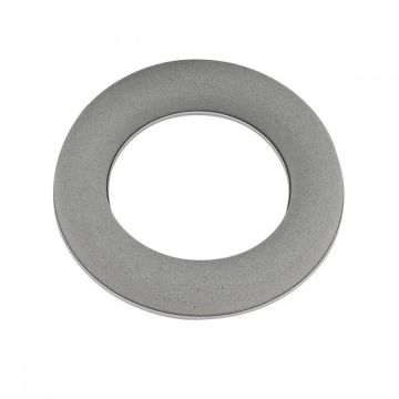 OASIS Spugna per fiori OMARO per fiori artificiali, con base in plastica Papercompound, grigia, 3 cm, Ø20 cm