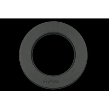 OASIS Black Ideal base umida per fiori recisi FETIA, base in plastica Naylor, puntini antiscivolo, nero, 5 cm, Ø 40 cm