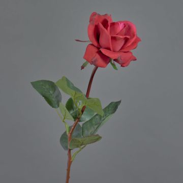 Rosa finta AMELIE, rosso, 70cm, Ø8cm