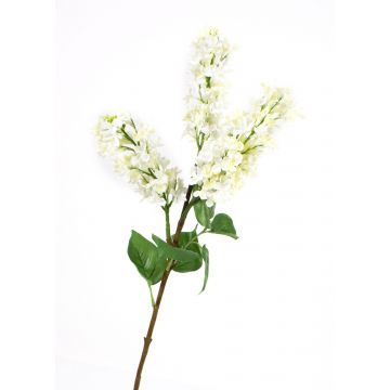 Rametto di lillà sintetico KELDA, con fiori, crema, 85cm