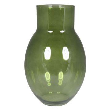 Grande vaso da fiori AFRODITA, vetro, verde-trasparente, 40cm, Ø22cm