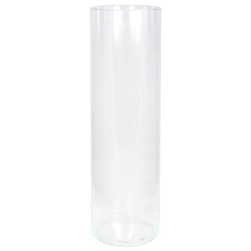 Grande vaso cilindrico SANYA OCEAN in vetro, trasparente, 50cm, Ø15cm