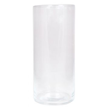 Vaso cilindrico per fiori SANYA OCEAN in vetro, trasparente, 25cm, Ø11,5cm