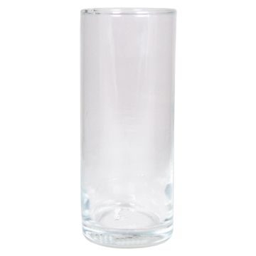 Vaso cilindrico per fiori SANYA OCEAN in vetro, trasparente, 20cm, Ø8,5cm