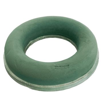 OASIS Schiuma umida ad anello SOANA, base in schiuma rigida EcoBase, verde, 8 cm, Ø 35 cm