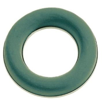 OASIS Massa per fiori freschi Ideal Ring AROHA in contenitore di carta riciclata, verde, 4 cm, Ø 30 cm