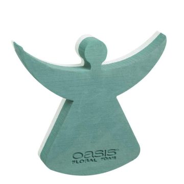 OASIS Schiuma umida per fiori Angel SATCHA, base in polistirolo espanso rigido, verde, 33,5x30x6cm