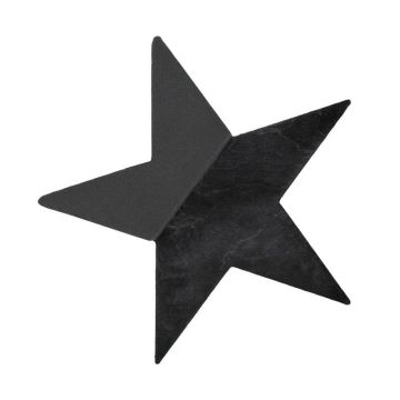OASIS Black Ideal Schiuma per fiori freschi stella THARA, base in legno Bioline, nero, 30x29x4,5 cm