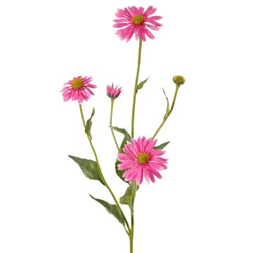 Echinacea artificiale BRIANA, rosa, 85cm, Ø8-11cm