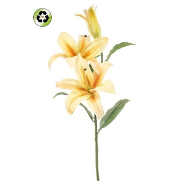 Giglio tigrato artificiale KRAWEL, Eco Collection, giallo, 85 cm