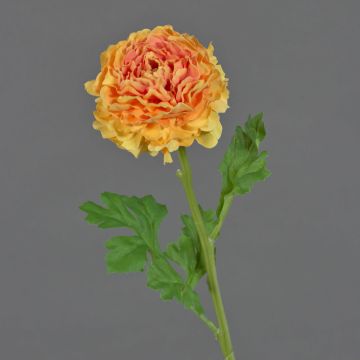 Fiore artificiale ranuncolo GRINTEL, albicocca, 45 cm