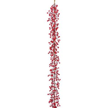 Ghirlanda artificiale di pyracantha SIVRON, bacche, rosso, 150 cm