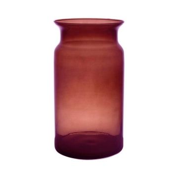 Vaso decorativo HANNA EARTH, vetro, rosso-trasparente, 29,5 cm, Ø 15 cm
