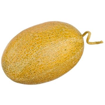 Frutta artificiale melone cantalupo VIKTORIJA, giallo, 21 cm, Ø 13 cm