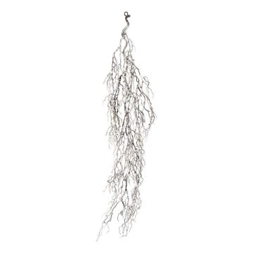 Ghirlanda artificiale corallo POGASI, innevata, marrone, 80 cm