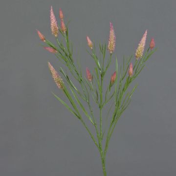 Ramo decorativo artificiale EUTIN con fiori, rosa antico-verde, 80 cm